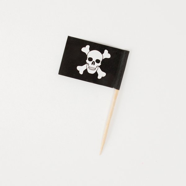 Kakespenner - Piratflagg - 50 stk Kakespenner - Piratflagg - 50 stk