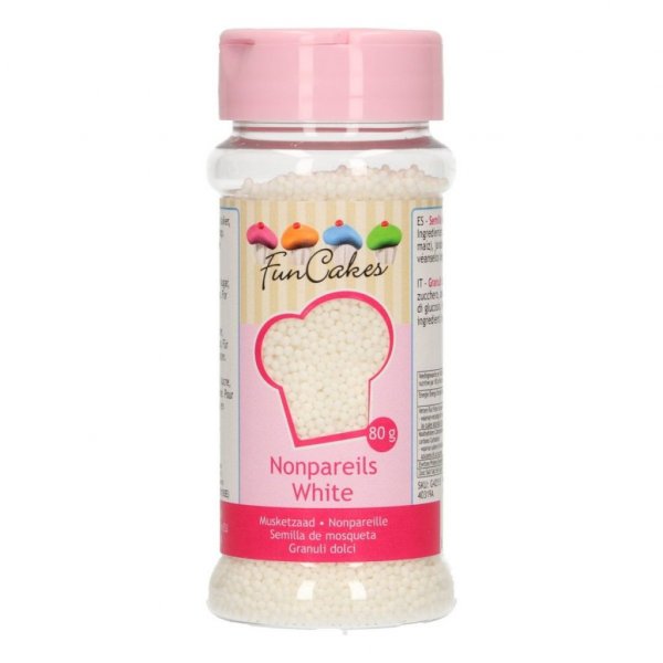 Sukkerperler - Mini - Hvite