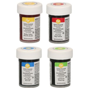 Pastafarger - Wilton - Blå, Rød, Gul, Grønn - 4 x 28 g Pastafarger - Wilton - Blå, Rød, Gul, Grønn - 4 x 28 g