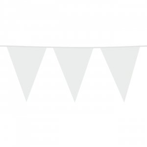 Girlander - Store vimpler - Hvit - 10 m Girlander - Store vimpler - Hvit - 10 m