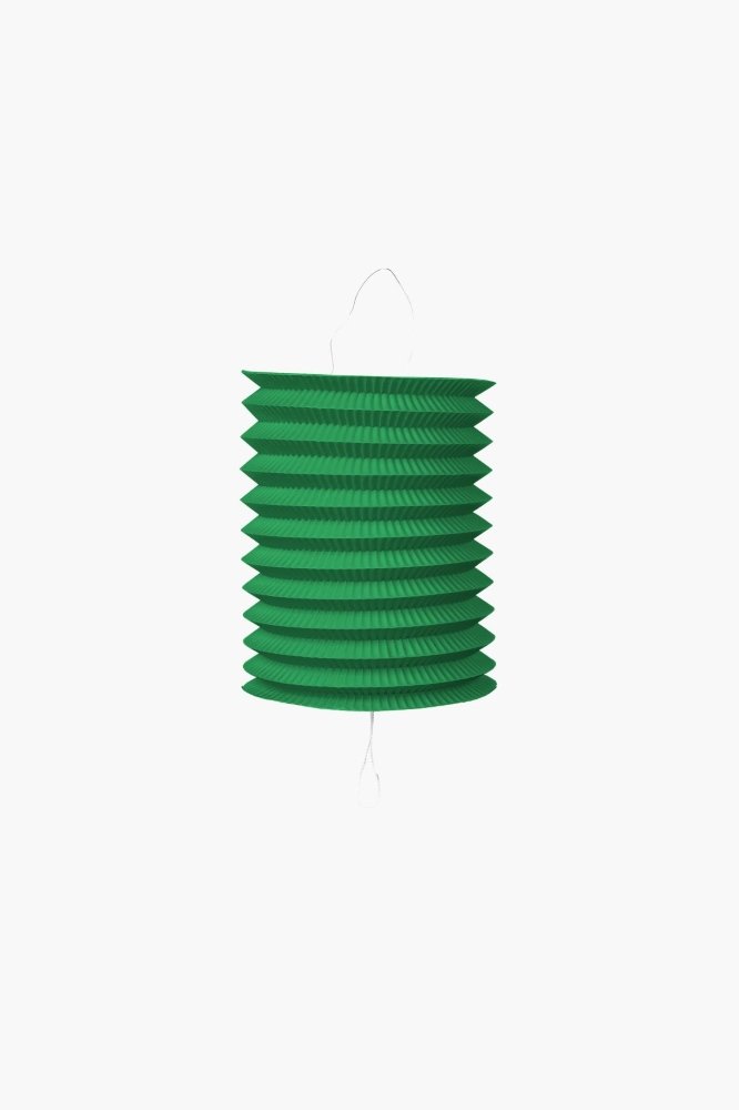 Lanterne – Papir – Grønn – 16 cm – Lamper og lykter til bryllup, Bryllupsdekorasjoner