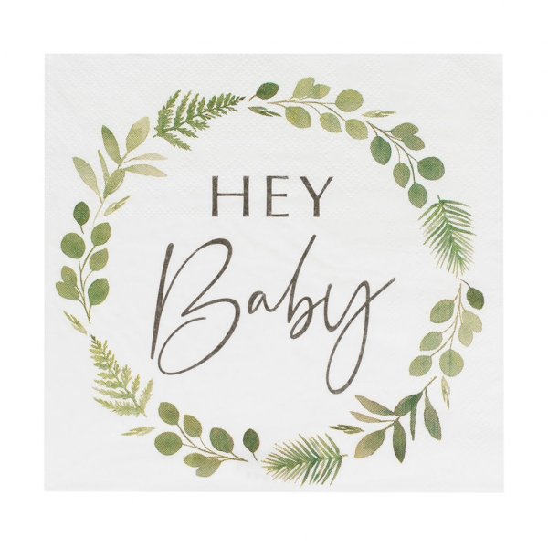 Servietter - Botanisk Baby - 16-pakning