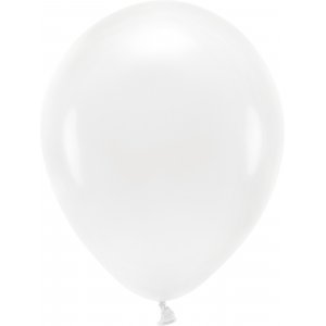 Ensfargede ballonger - Øko 30 cm - Hvite - 10-pakning Ensfargede ballonger - Øko 30 cm - Hvite - 10-pakning