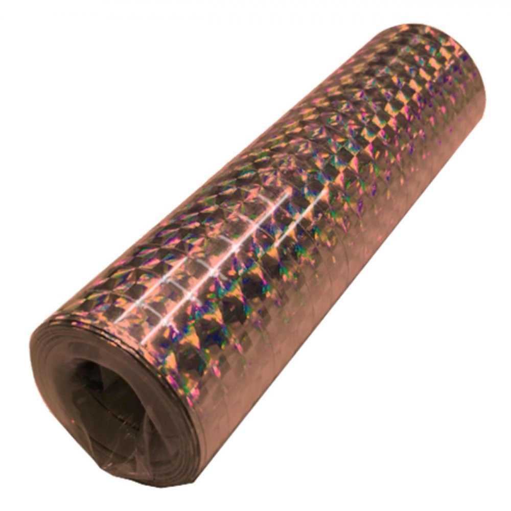 Streamers Holografisk Roségull 18 m – 4-pakning – Serpentiner, Små dekorasjoner
