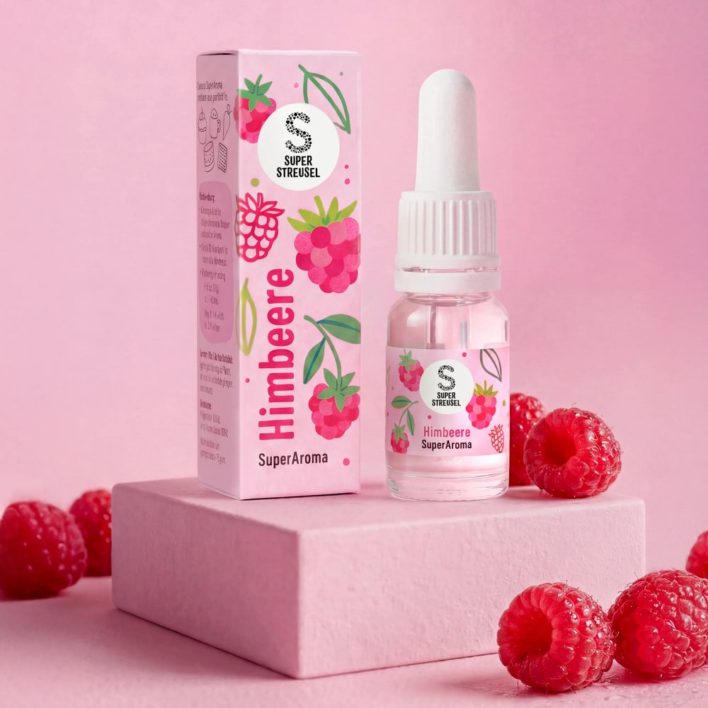 SuperArom – Bringebær – Superstreusel – 10 ml – Aromaer/essenser, Smakstilsetning