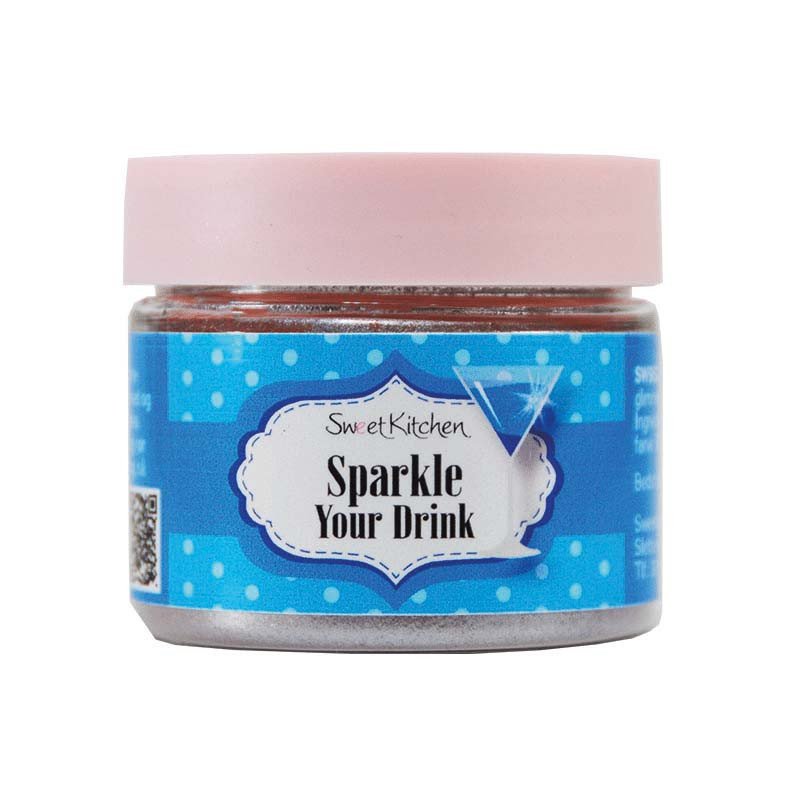 Drikkeglitter - Sparkle Your Drink - Blå - SweetKitchen - 10 g - Andre ingredienser