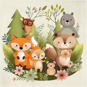 Servietter - Skogens venner - 10-pakning