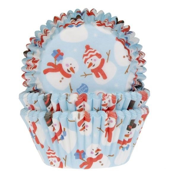 Muffinsformer - 50-pakning - Snømenn Muffinsformer - 50-pakning - Snømenn