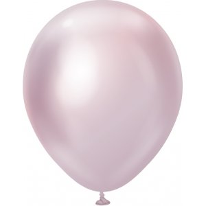Ballonger ensfarget - Premium 45 cm - Rosa Gull Krom