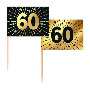 Festplukkere - 60 �r - Gull - 50-pakning
