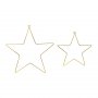 Metallstjerner - 2-pakning gull