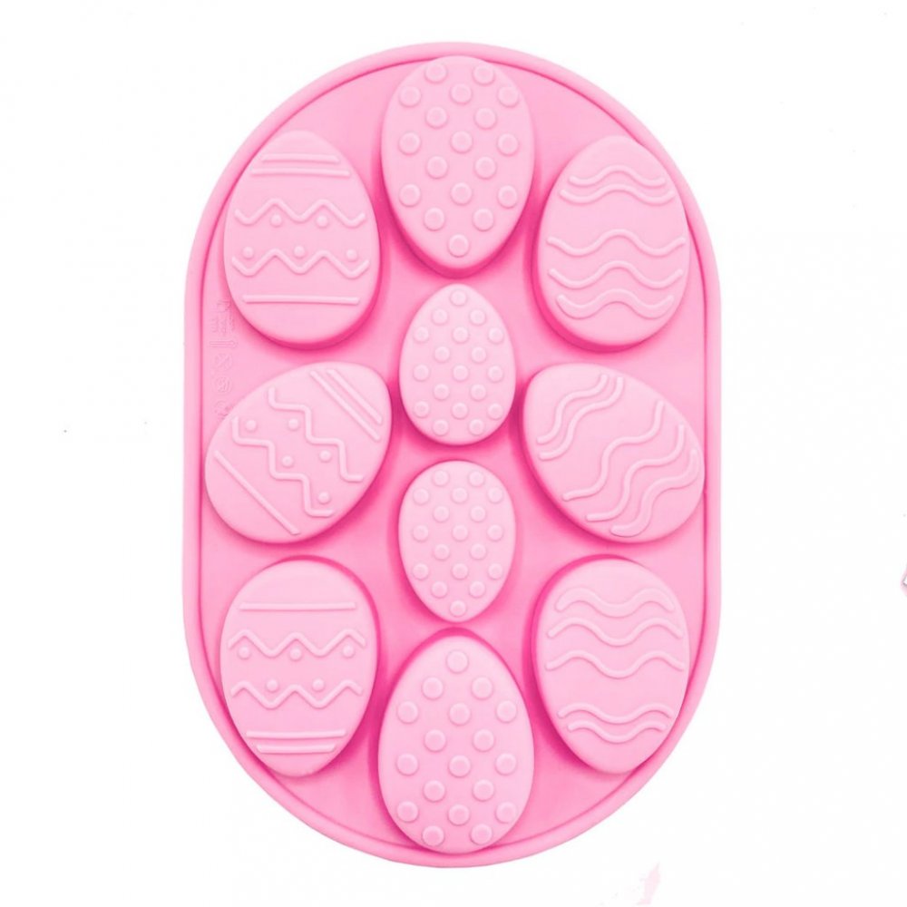 Silikonform – Påskeegg – Rosa – Påskebakst, Påske