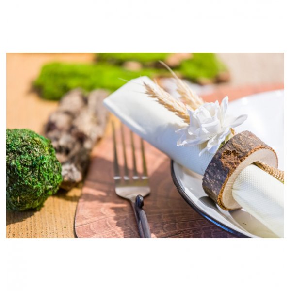 Serviettringer - 8-pakning - Tre