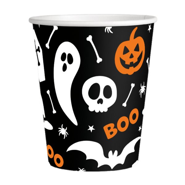 Pappkrus - Boo - Halloween - 8-pakning Pappkrus - Boo - Halloween - 8-pakning