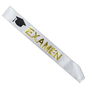 Sash - Examen - Vit/guld