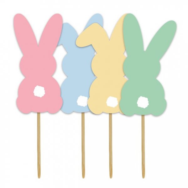 Cake picks - Pastelliga kaniner