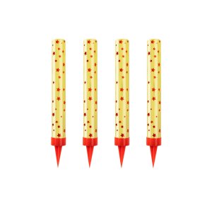 Isfakler Gull - 4-pakning - 10 cm