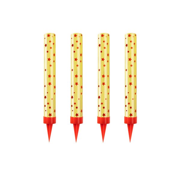 Isfakler Gull - 4-pakning - 10 cm