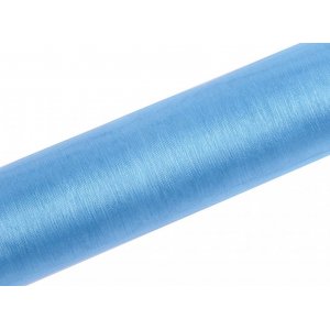 Organzastoff - 0,16x9 m - Lys blå Organzastoff - 0,16x9 m - Lys blå