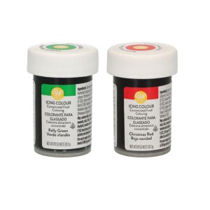 Julepastafarger - R�d, Gr�nn - 2 x 28 g - Wilton