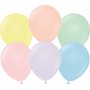 Ballonger ensfargede - Premium 30 cm - Blandede makronfarger - 10-pakning