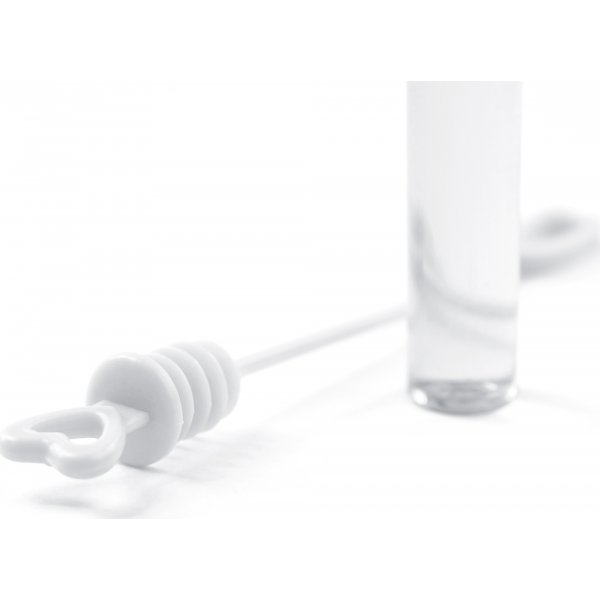 Bryllupsbobler - Hjertestav - 48-pakning - Hvit