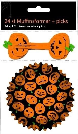Cupcakeformer med kakeprikker - Halloween - 24-pakning Cupcakeformer med kakeprikker - Halloween - 24-pakning
