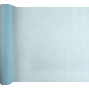 Bordløper i muslinstoff - Lys blå - 5 meter Bordløper i muslinstoff - Lys blå - 5 meter