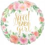 Folieballong - Rund - Floral Baby
