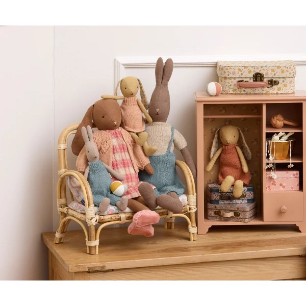 Kanin st�rrelse 2 - Kremgul - Strikkekjole - 26 cm