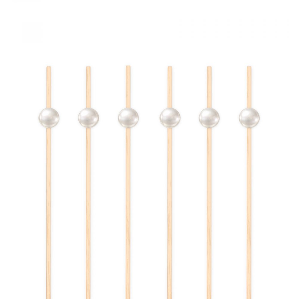 Snackpinner/Drikkepinner - Perle - 12 cm - 25 stk - Bestikk, Borddekking