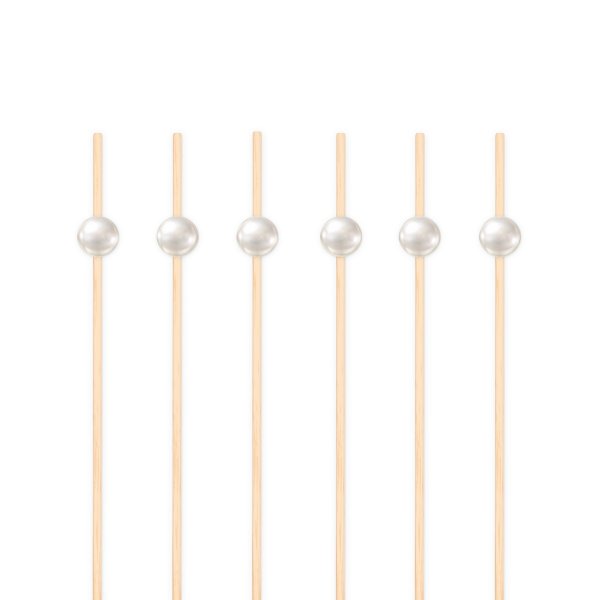Snackpinner/Drikkepinner - Perle - 12 cm - 25 stk Snackpinner/Drikkepinner - Perle - 12 cm - 25 stk