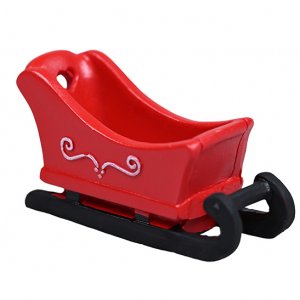 Julenissetilbehr - Rd slede