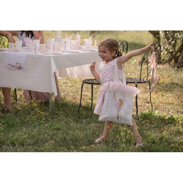 Godteripose/fiskedampose i stoff - Ballerina - 1 stk Godteripose/fiskedampose i stoff - Ballerina - 1 stk