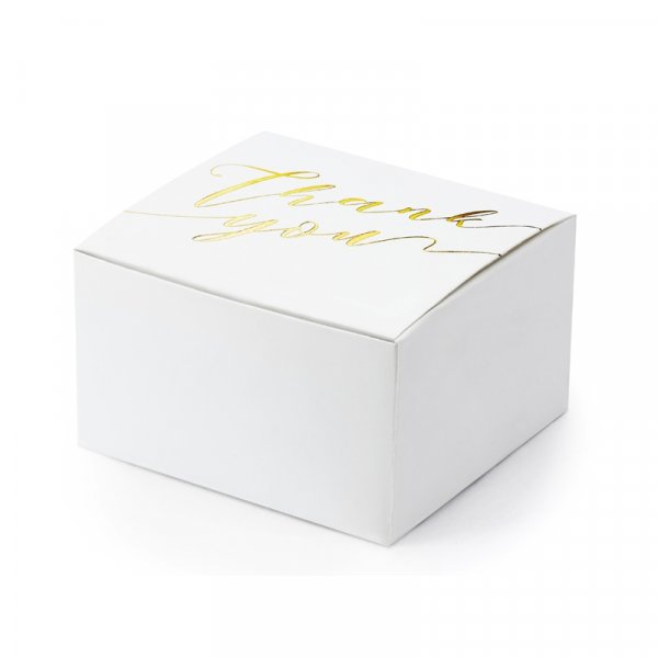 Gaveesker - Takk - Gull - 10-pakning