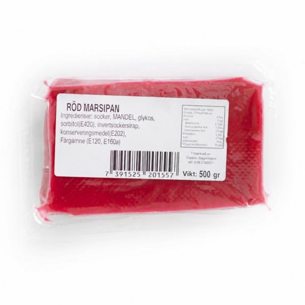 Marsipanrød - 500g - Örebro Bakeri Marsipanrød - 500g - Örebro Bakeri