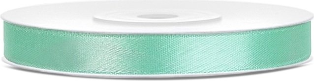 Satengbånd – 25 m – Mint – Bredde: 6 mm – Bleiekake, Baby Shower