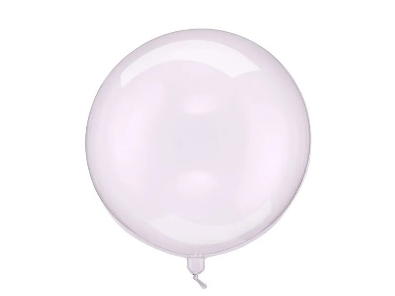 Rund ballong – Gjennomsiktig lilla – 40 cm – Gjennomsiktig, Ensfargede ballonger, Ballonger
