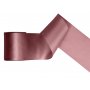 Satengb�nd - M�rk rusten rosa - (Bredde: 100 mm) - 25 meter