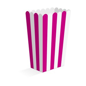 Snackbokser - knallrosa - 6,3 � 4,4 � 13,5 cm - 8-pakning