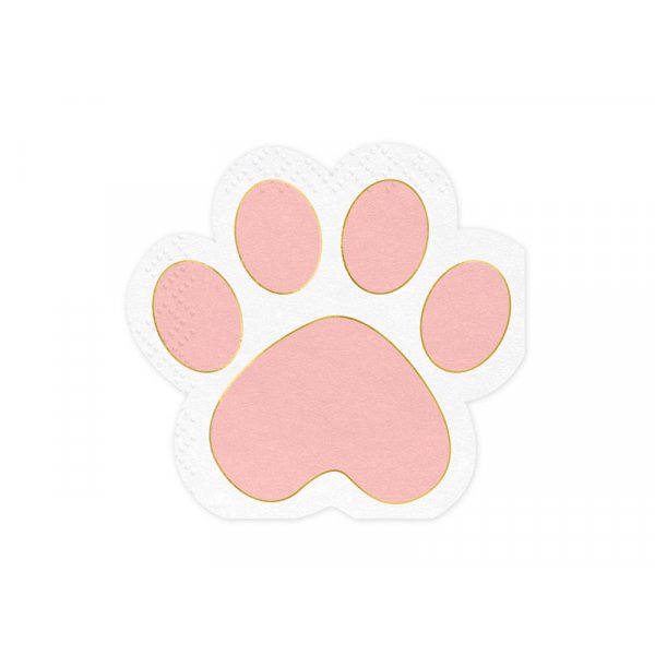 Servietter - Kattepoteavtrykk - 12 stk Servietter - Kattepoteavtrykk - 12 stk