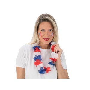 Hawaiisk krans - Blå/Hvit/Rød Hawaiisk krans - Blå/Hvit/Rød