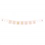 Vimpel med tassels - Oh Baby - Ljusrosa/Guld