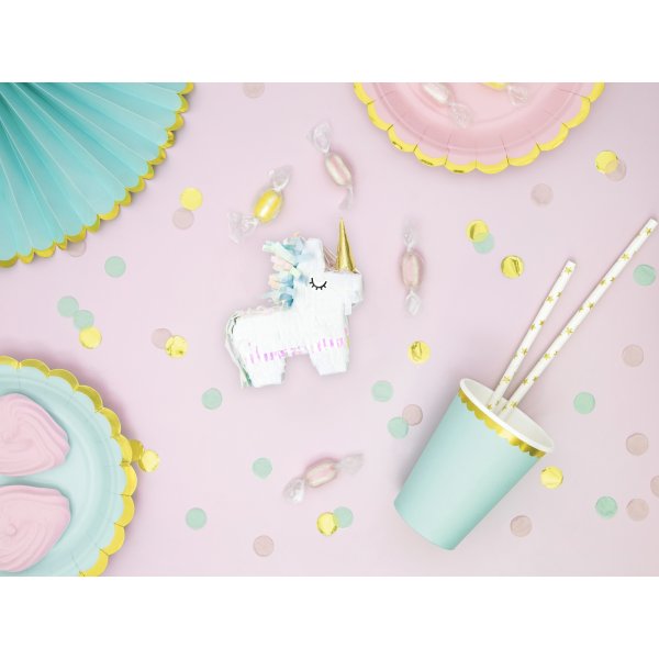 Papirkopper - Mintgrnne - Gullkant - 6-pakning