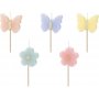 Kakelys - Sommerfugler/Blomster - 5-pakning Kakelys - Sommerfugler/Blomster - 5-pakning