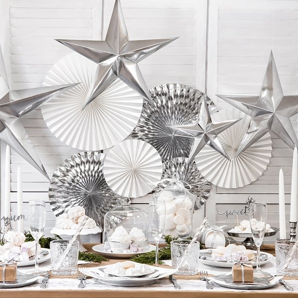 Pin Wheels - 3-pakning - S�lv metallic