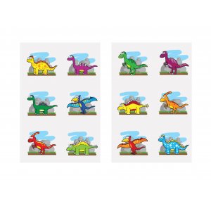 Tatoveringer - Søte dinosaurer - 6 stk Tatoveringer - Søte dinosaurer - 6 stk