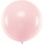 Kjempestor ballong ensfarget - lys rosa - Strrelse: 1m