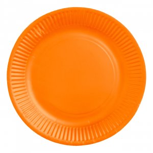 Papptallerkener Oransje 23 cm - 8-pakning Papptallerkener Oransje 23 cm - 8-pakning