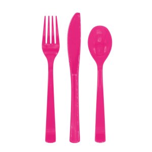 Bestikk - Hot Pink - 18-pakning Bestikk - Hot Pink - 18-pakning
